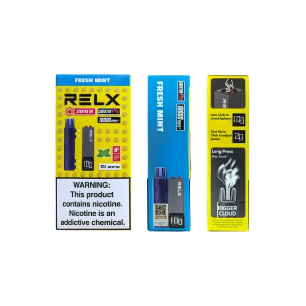 RELX 悅刻 Creator積木 7000口 拋棄式電子煙入門套裝 含主機/6ml儲油/3%尼古丁鹽
