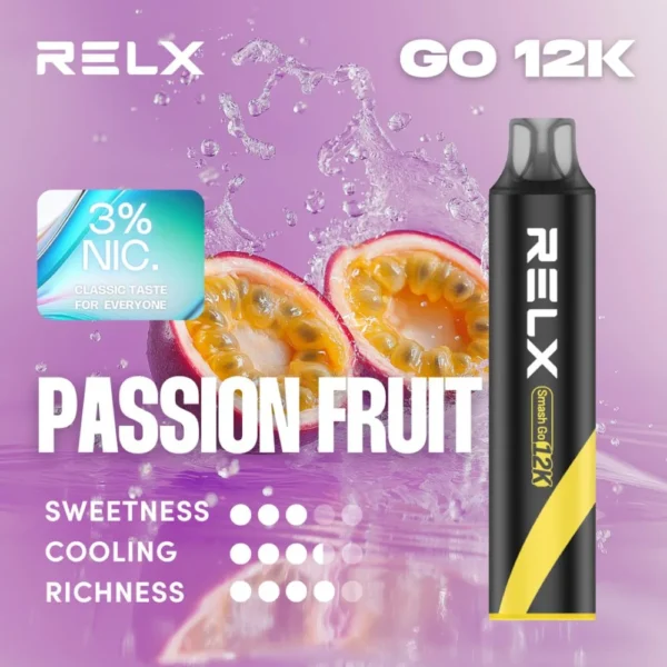 RELX Smash Go 12000口 拋棄式電子煙 防乾燒/400mAh/15ml容量/3%-5%尼古丁鹽