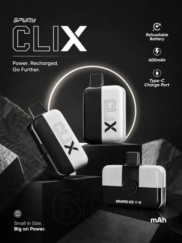 SPUMY 冰熊 7500口 磁吸換彈拋棄式電子煙 Mesh Coil/10ml/600mAh/Type-C快充【買2贈主機】