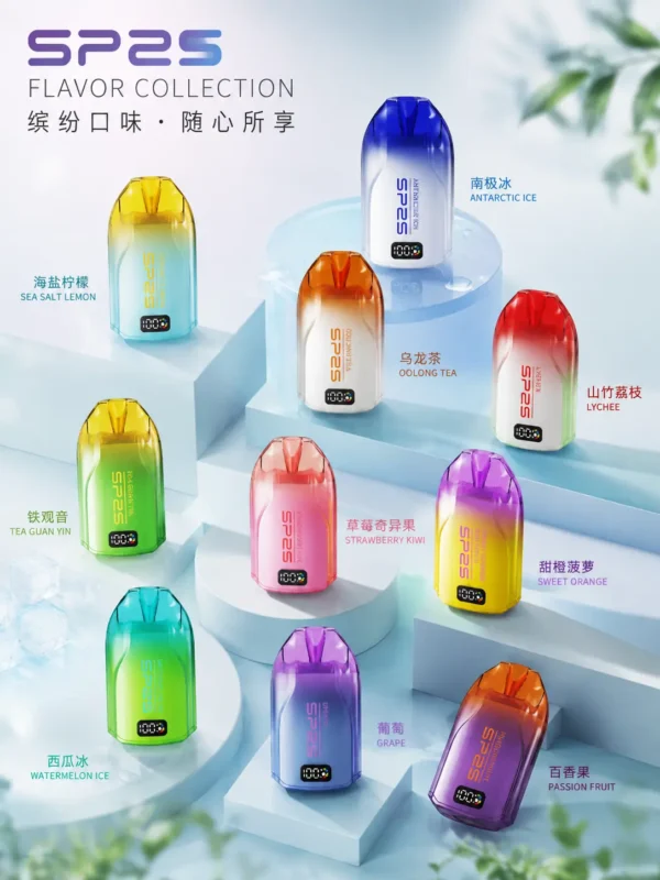 ChatGPT-Image-2026年9月2日-下午11_48_56.webp SP2S 歐洲版 12000口 拋棄式電子煙 LED電量顯示/10ml容量/500mAh續航/可充電規格