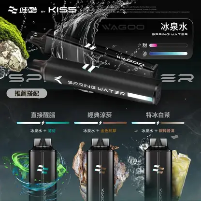 WAGOO 哇酷 KIS5 6500口 拋棄式電子煙 不漏油結構/順滑擊喉/雙芯磁吸/78種風味