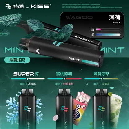 WAGOO 哇酷 KIS5 6500口 拋棄式電子煙 不漏油結構/順滑擊喉/雙芯磁吸/78種風味