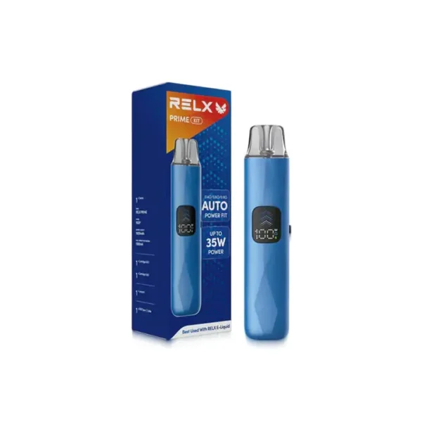 RELX-Prime.webp RELX 悅刻 prime kit 注油小煙主機 35W輸出/防漏濾芯/1000mAh續航/LED螢幕/通用煙油