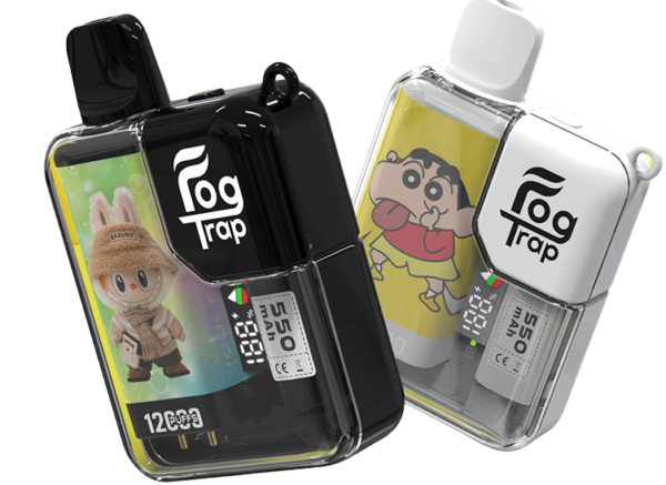 Fog Trap 限量聯名 蠟筆小新 × LABUBU 12000口拋棄式電子煙 數顯屏/雙檔功率切換【買十送一】