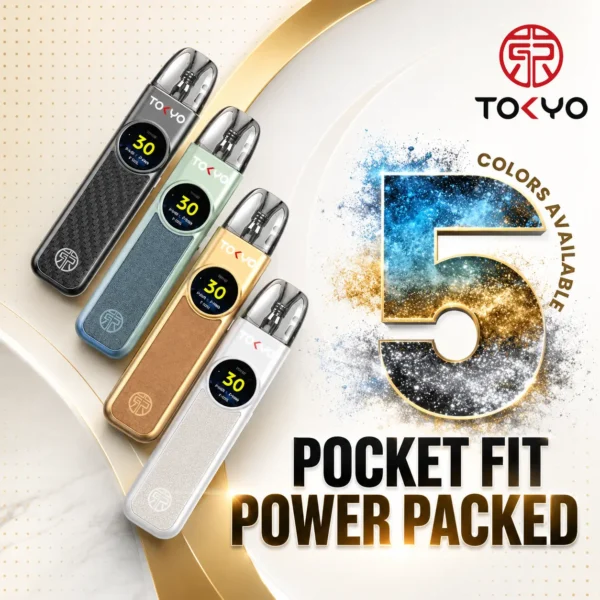 file_00000000293c720ba708e597045a549d.webp Tokyo 東京帝刻 注油小煙主機 1200mAh/30W可調/氣流滑桿/2.0ml防漏/通用小煙煙油