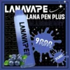 LANA PEN PLUS 9000口 拋棄式電子煙 15ml儲油/3%尼古丁鹽/Mesh芯/Type-C充電