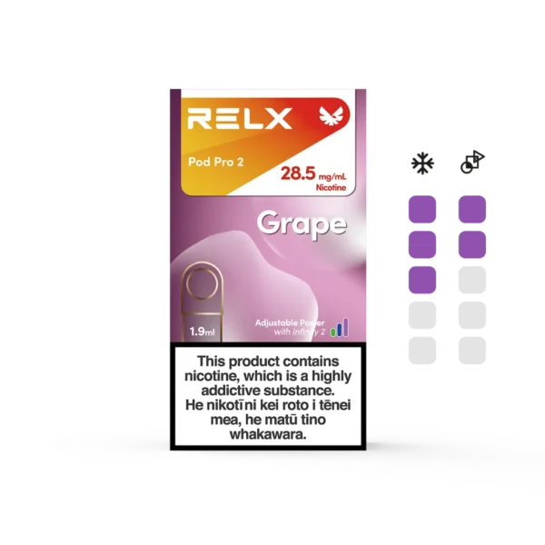 多汁葡萄.webp RELX 悅刻 六代煙彈 1.9ml容量/陶瓷網狀芯/3%-5%尼古丁鹽/四五六代通用【買3盒加購350贈主機 買10贈2】