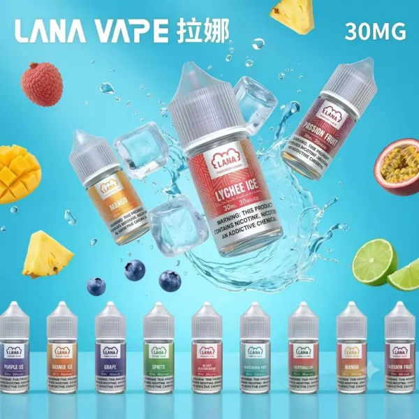 LANA 拉娜 30ml 煙油 30mg尼古丁鹽/紮實滿足/不化學/回韻清甜/通用注油小煙主機